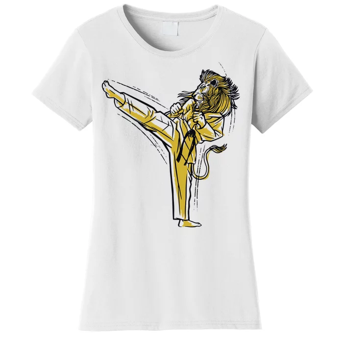 Karate Lion Kick Women's T-Shirt