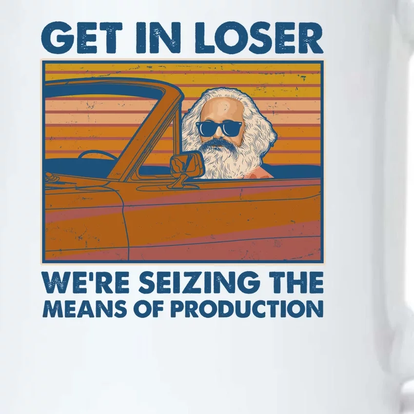 Karl Marx Get In Loser We're Seizing The Means Of Production Black Color Changing Mug