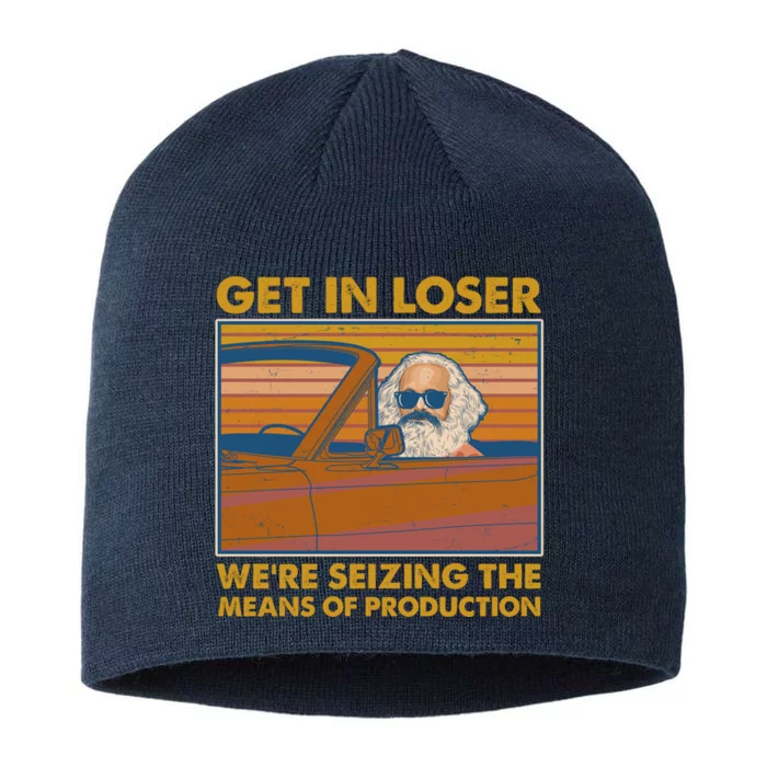 Karl Marx Get In Loser We're Seizing The Means Of Production 8 1/2in Sustainable Knit Beanie