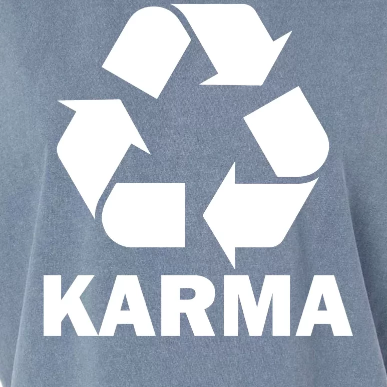 Karma Recycling Logo Garment-Dyed Women's Muscle Tee