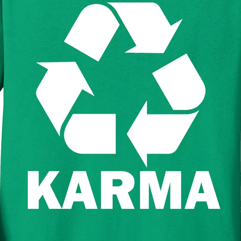 Karma Recycling Logo Kids Long Sleeve Shirt