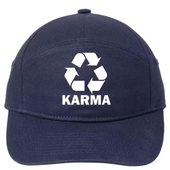 Karma Recycling Logo 7-Panel Snapback Hat