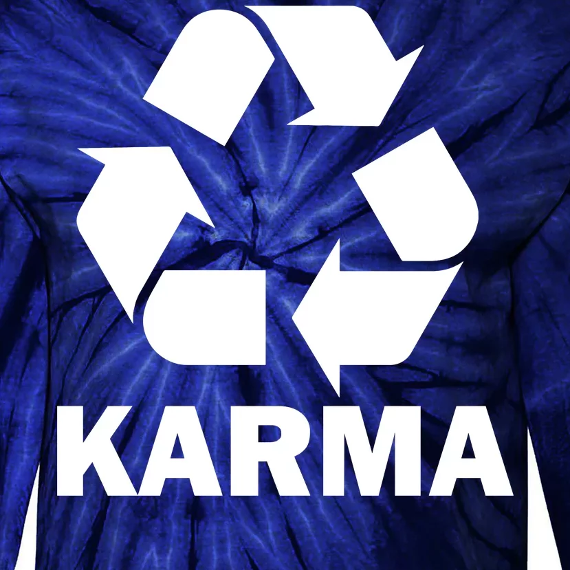 Karma Recycling Logo Tie-Dye Long Sleeve Shirt