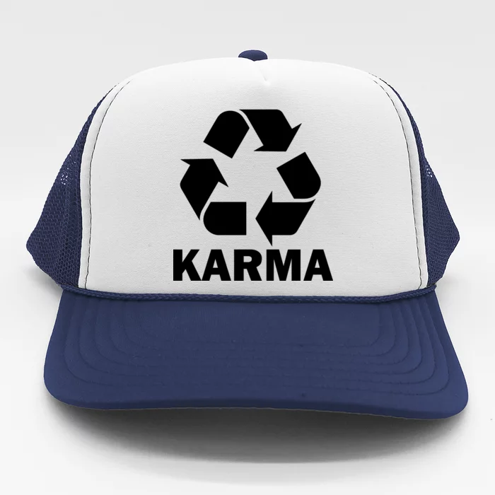 Karma Recycling Logo Trucker Hat