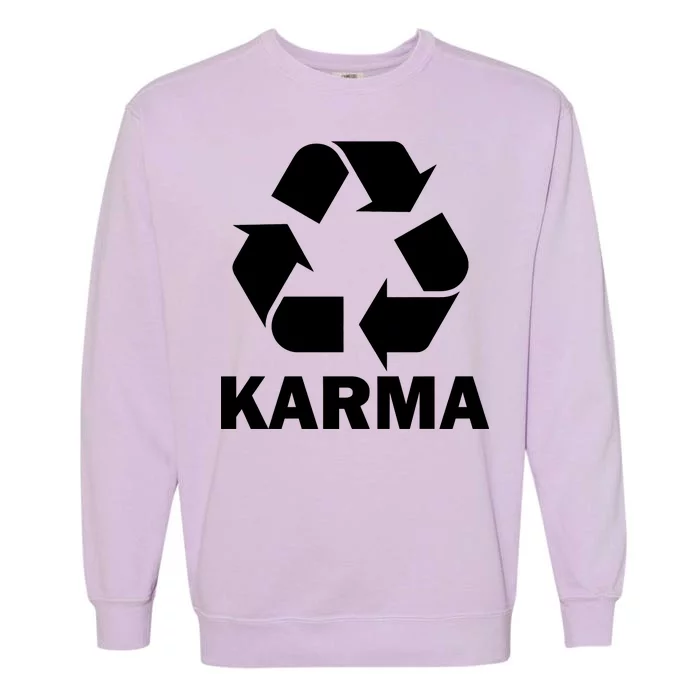 Karma Recycling Logo Garment-Dyed Sweatshirt