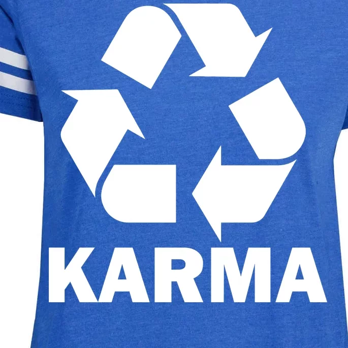 Karma Recycling Logo Enza Ladies Jersey Football T-Shirt