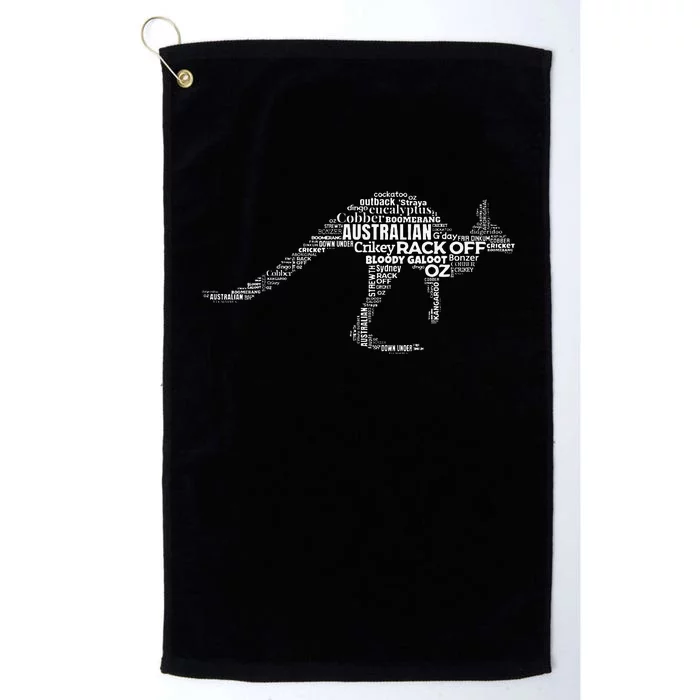 Kangaroo Australian Slang S For Aussies Australia Platinum Collection Golf Towel