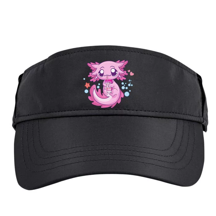 Kawaii Axolotl Strawberry Milk Shake Anime Adult Drive Performance Visor