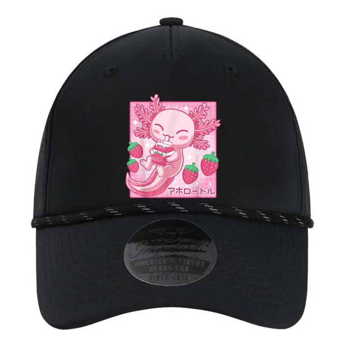 Kawaii Axolotl Strawberry Milk Shake Carton Japanese Anime Performance The Dyno Cap