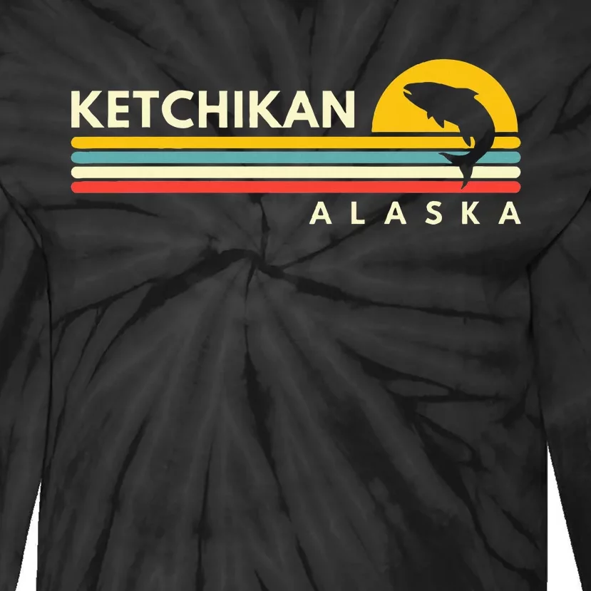 Ketchikan Alaska Souvenirs Tie-Dye Long Sleeve Shirt