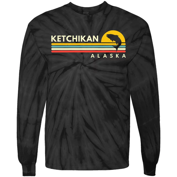 Ketchikan Alaska Souvenirs Tie-Dye Long Sleeve Shirt