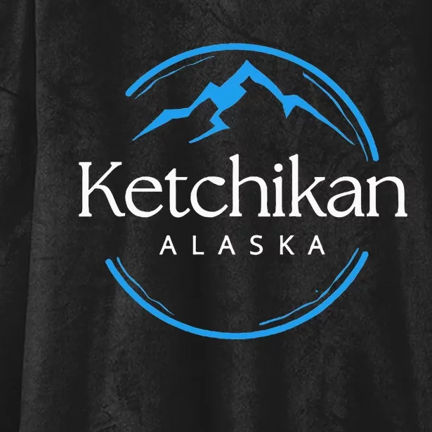 Ketchikan Alaska Souvenirs Hooded Wearable Blanket