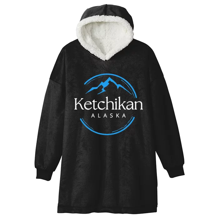 Ketchikan Alaska Souvenirs Hooded Wearable Blanket