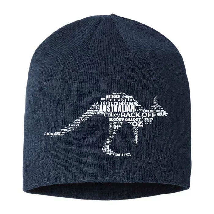 Kangaroo Australian Slang Shirts For Aussies Australia 8 1/2in Sustainable Knit Beanie