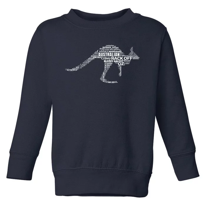 Kangaroo Australian Slang Shirts For Aussies Australia Toddler Sweatshirt