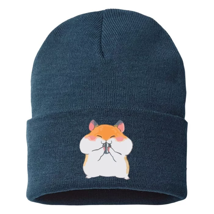 Kawaii Anime Shirts Cute Hamster Japanese Gift Sustainable Knit Beanie