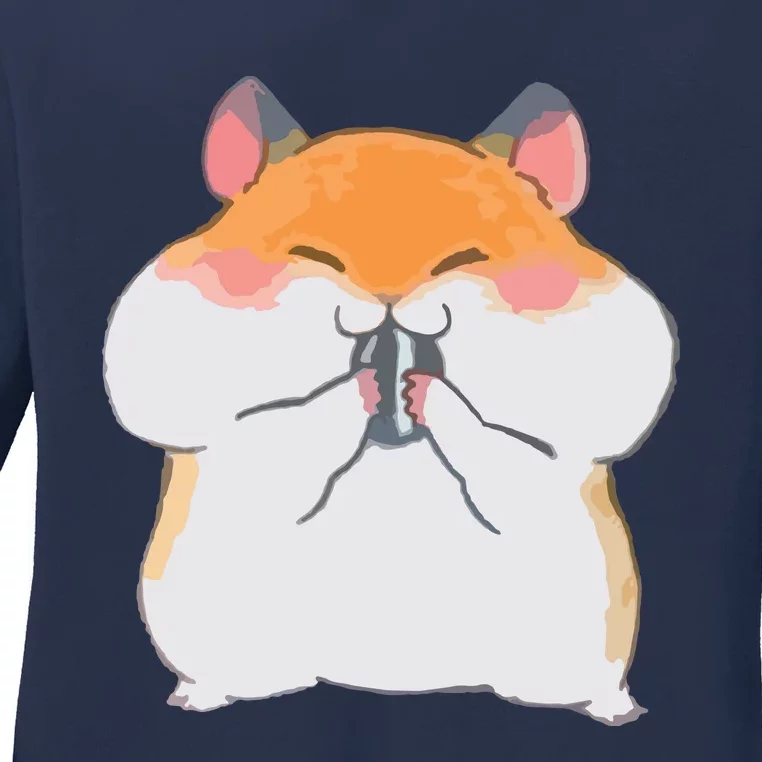 Kawaii Anime Shirts Cute Hamster Japanese Gift Ladies Long Sleeve Shirt