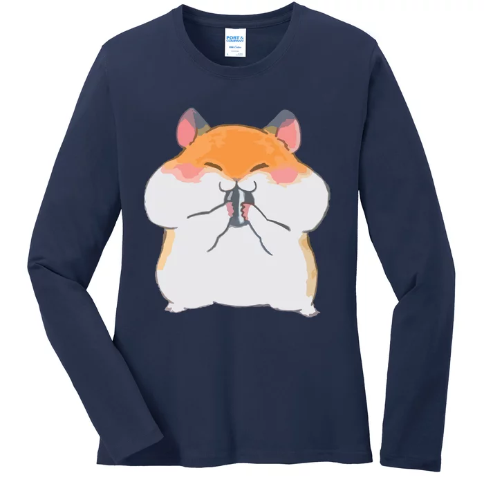 Kawaii Anime Shirts Cute Hamster Japanese Gift Ladies Long Sleeve Shirt