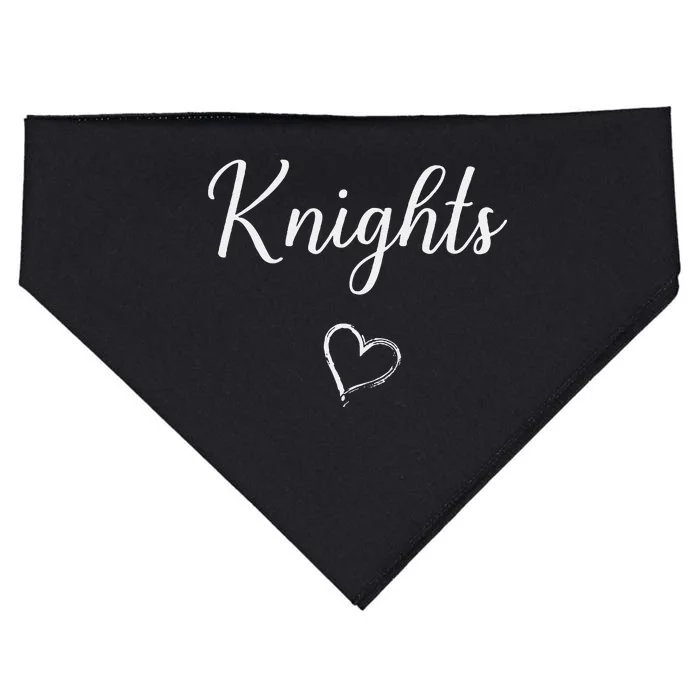 Knights Above Small Heart Arab USA-Made Doggie Bandana