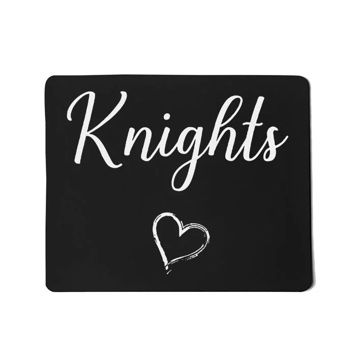 Knights Above Small Heart Arab Mousepad