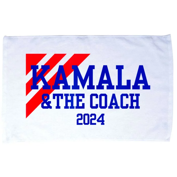 Kamala And The Coach 2024 Kamala Harris Tim Walz Microfiber Hand Towel