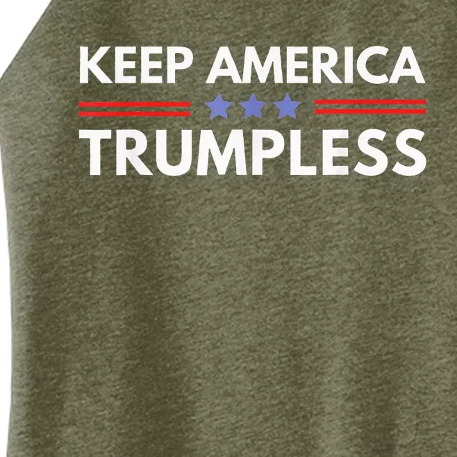 Keep America Trumpless Funny Anti Trump 2024 Women’s Perfect Tri Rocker Tank