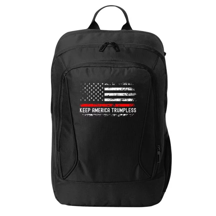 Keep America Trumpless Anti Trump 2024 Pro Democrat City Backpack