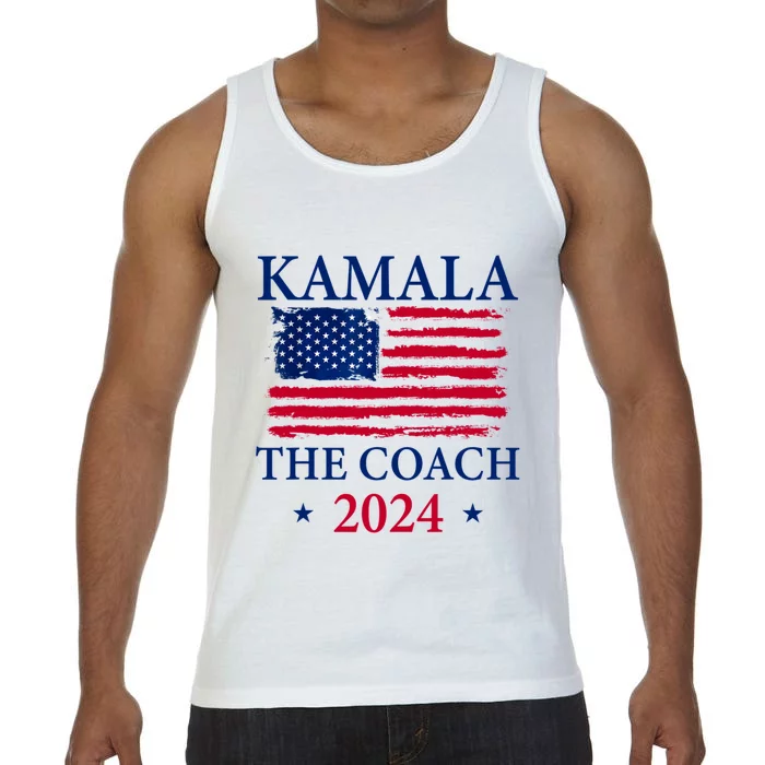 Kamala And The Coach 2024 Kamala Harris Tim Walz Comfort Colors® Tank Top