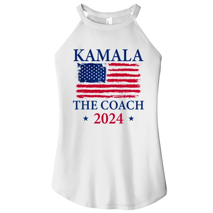 Kamala And The Coach 2024 Kamala Harris Tim Walz Women’s Perfect Tri Rocker Tank