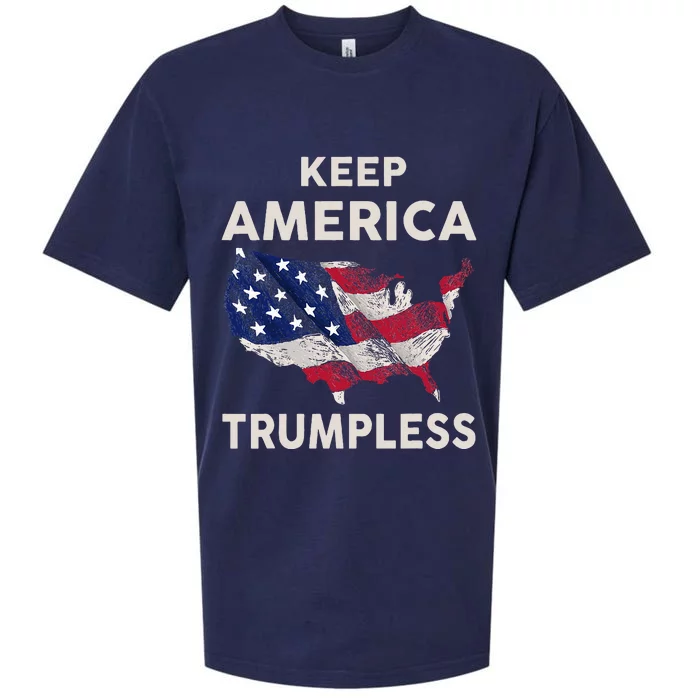 Keep America Trumpless Sueded Cloud Jersey T-Shirt