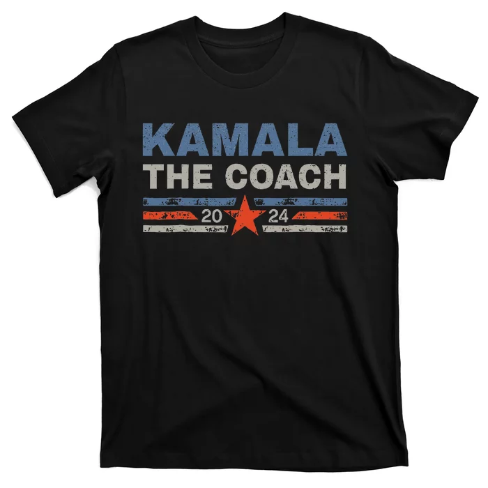 Kamala And The Coach 2024 Election Kamala Harris Tim Waltz T-Shirt