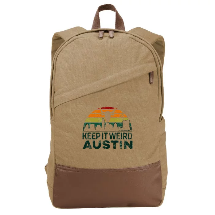 Keep Austin Texas Weird For Austinite Cotton Canvas Backpack