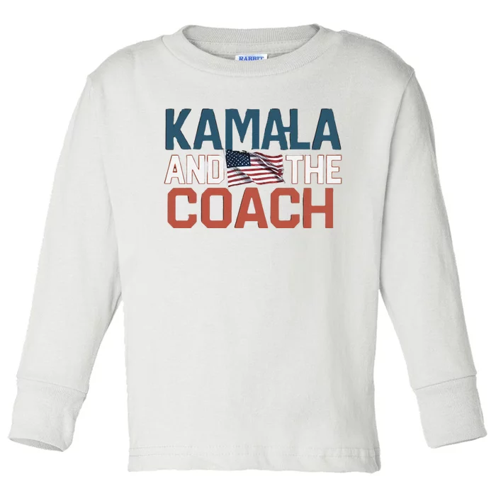 Kamala And The Coach Toddler Long Sleeve Shirt