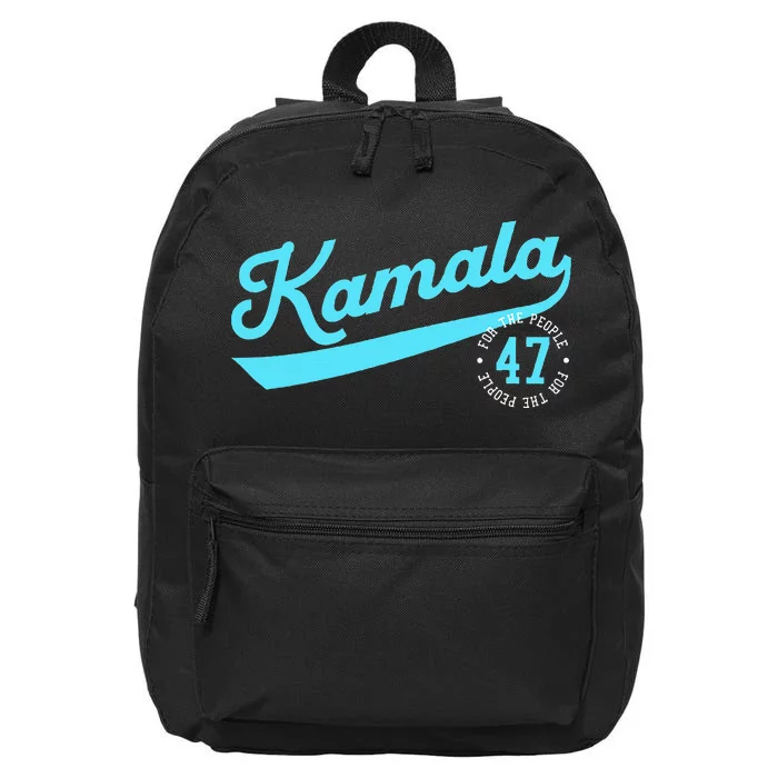 Kamala Athletic Team 47th President For The People 16 in Basic Backpack