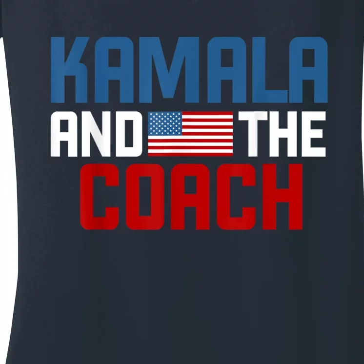 Kamala And The Coach Women's V-Neck T-Shirt