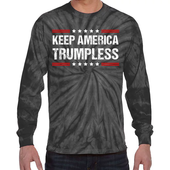 Keep America Trumpless Tie-Dye Long Sleeve Shirt