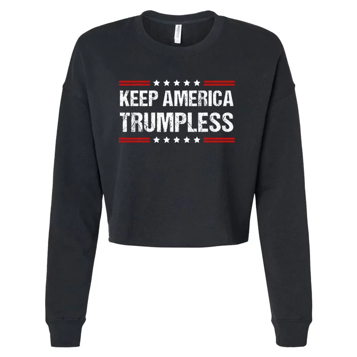 Keep America Trumpless Cropped Pullover Crew