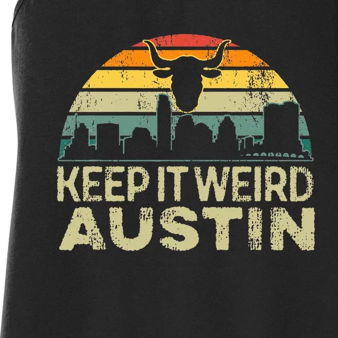 Keep Austin Texas Weird For Austinite Women's Racerback Tank