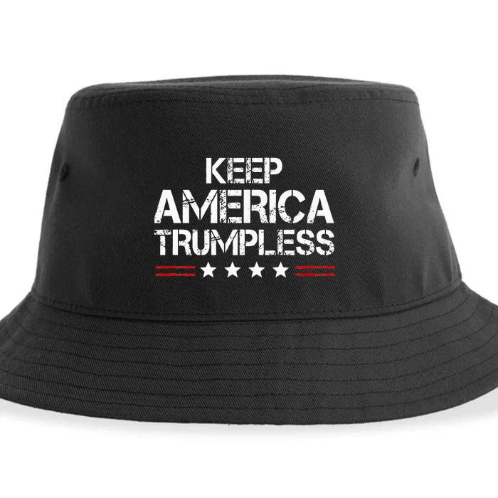 Keep America Trumpless Funny Anti Trump Sustainable Bucket Hat