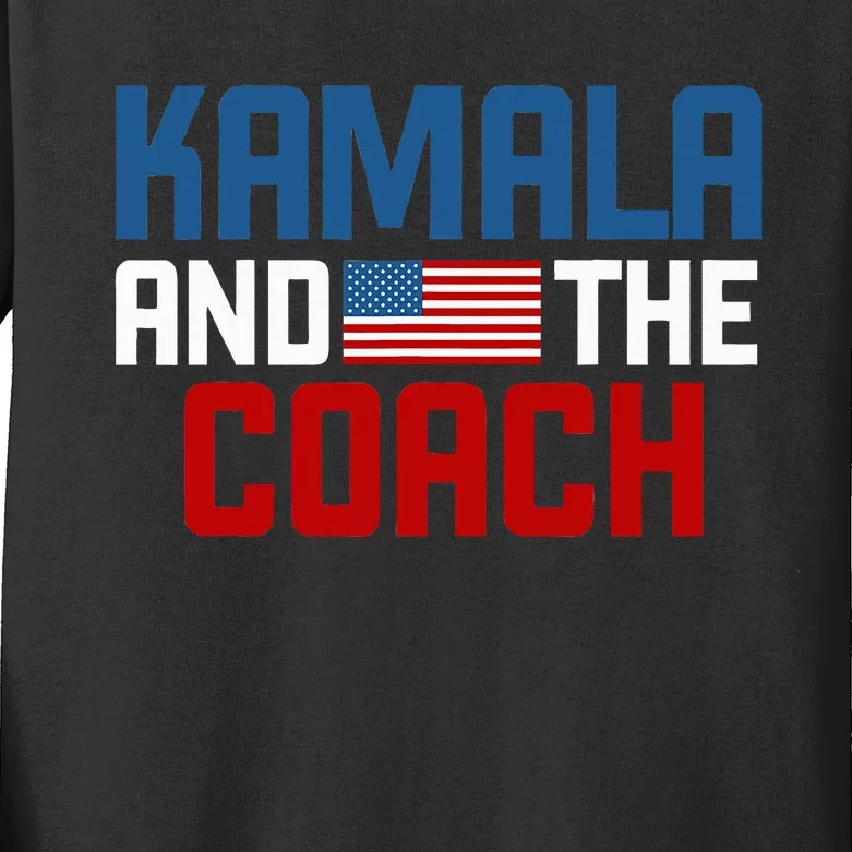 Kamala And The Coach Kids Long Sleeve Shirt