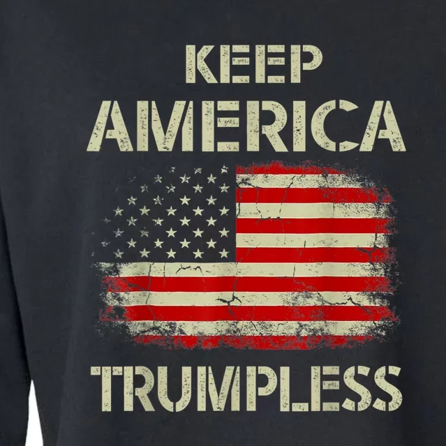 Keep America Trumpless Cropped Pullover Crew