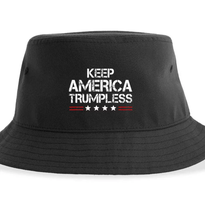 Keep America Trumpless Funny Anti Trump Sustainable Bucket Hat