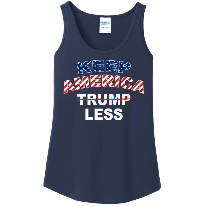 Keep America Trump Less Ladies Essential Tank