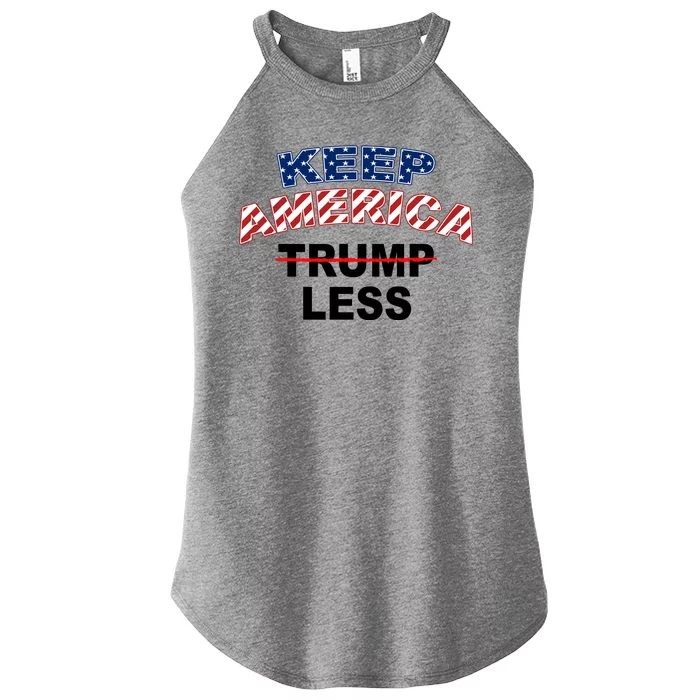 Keep America Trump Less Women’s Perfect Tri Rocker Tank