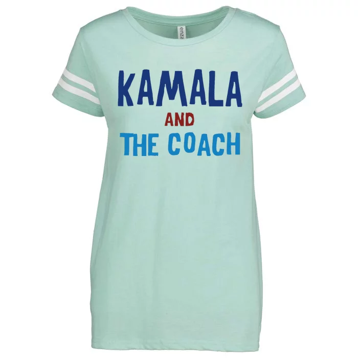 Kamala And The Coach Enza Ladies Jersey Football T-Shirt