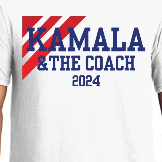 Kamala And The Coach 2024 Kamala Harris Tim Walz Pajama Set