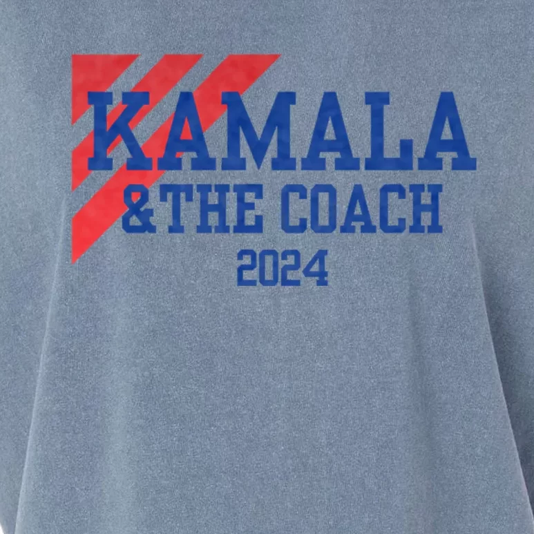 Kamala And The Coach 2024 Kamala Harris Tim Walz Garment-Dyed Women's Muscle Tee