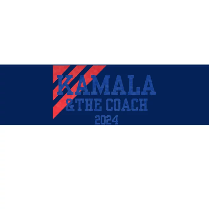 Kamala And The Coach 2024 Kamala Harris Tim Walz Bumper Sticker