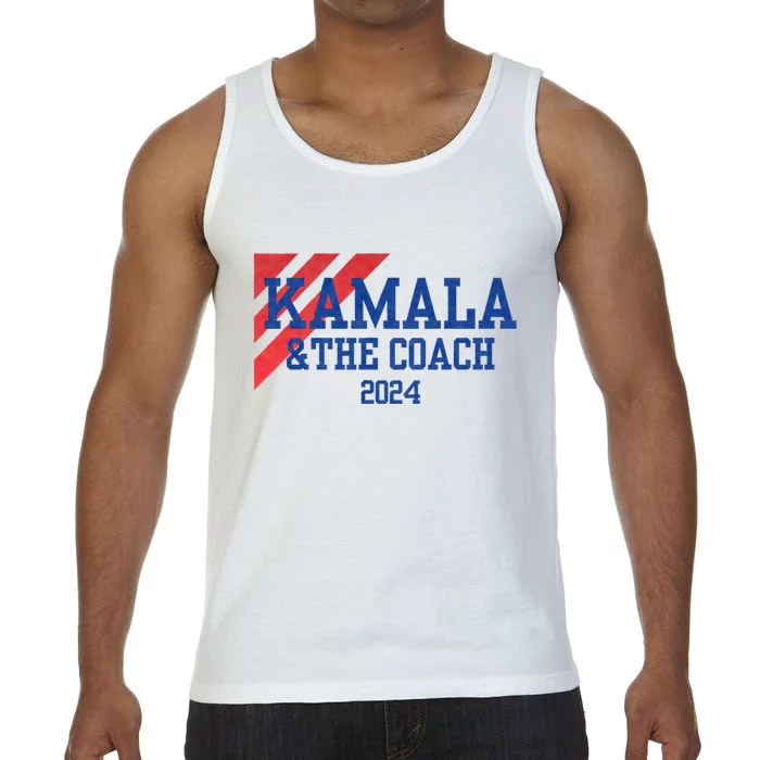 Kamala And The Coach 2024 Kamala Harris Tim Walz Comfort Colors® Tank Top