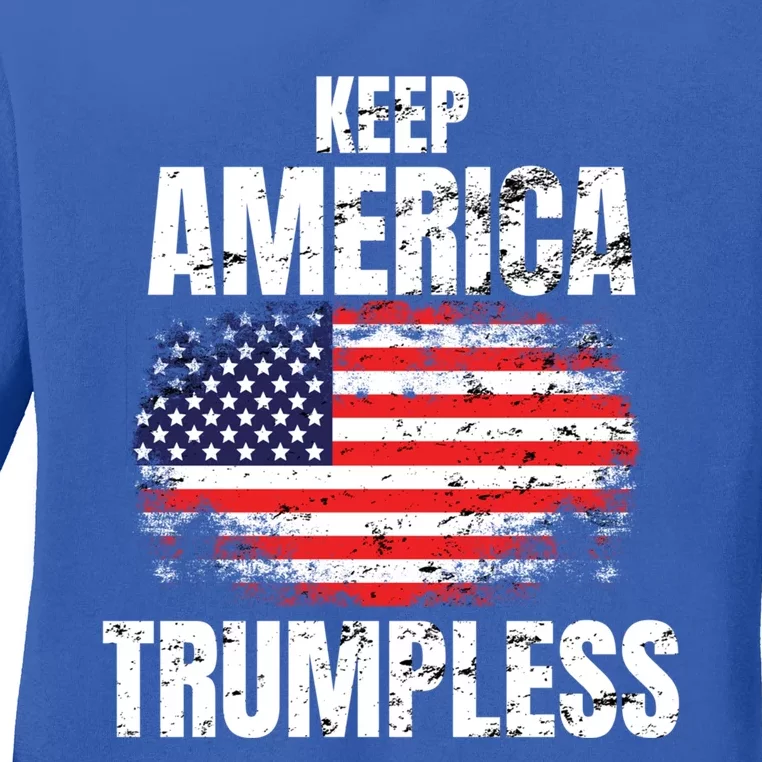 Keep America Trumpless Great Gift Keep America Trumpless Gift Ladies Long Sleeve Shirt